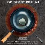 Small Yosukata Zestaw 5 Narzędzi Odpornych na Ciepło - Chochla, Łopatka do Smażenia 43cm i 3 Pary Pałeczek Kuchennych