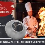 Small Yosukata Przykrywka z Nierdzewnej Stali z Wkładką z Hartowanego Szkła 32,5cm (Do Woka 34cm)