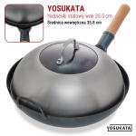 Small Yosukata Wkładką z Hartowanego Szkła 34,5cm (Do Woka 36cm)
