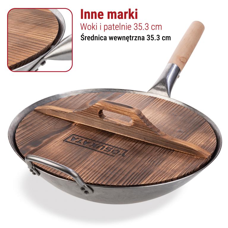 Yosukata Pokrywka Drewniana z Ergonomiczną Rączką 34 cm