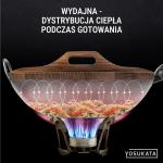 Small Yosukata Pokrywka Drewniana z Ergonomiczną Rączką 34 cm