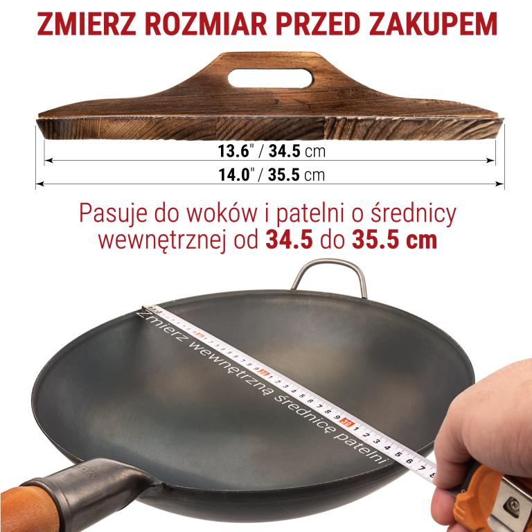 Yosukata Pokrywka Drewniana z Ergonomiczną Rączką 36 cm