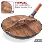 Small Yosukata Pokrywka Drewniana z Ergonomiczną Rączką 36 cm
