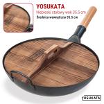 Small Yosukata Pokrywka Drewniana z Ergonomiczną Rączką 36 cm