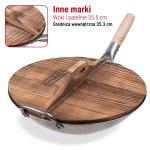 Small Yosukata Pokrywka Drewniana z Ergonomiczną Rączką 36 cm