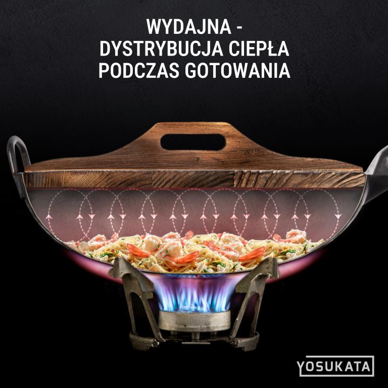 Yosukata Pokrywka Drewniana z Ergonomiczną Rączką 36 cm