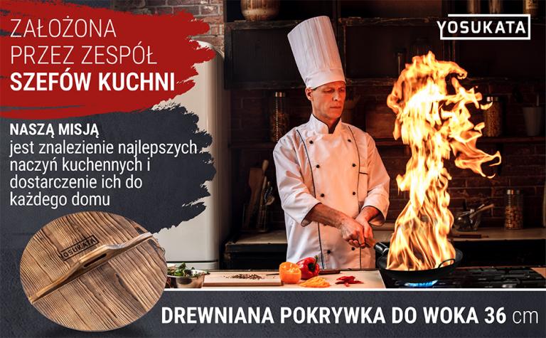 Yosukata Pokrywka Drewniana z Ergonomiczną Rączką 36 cm