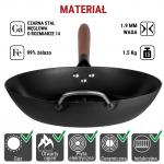 Small Yosukata Patelnia ze Stali Czarnej 30cm (wstępnie sezonowany)