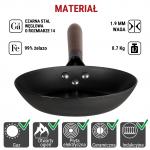 Small Yosukata Patelnia ze Stali Czarnej 20cm (wstępnie sezonowany)