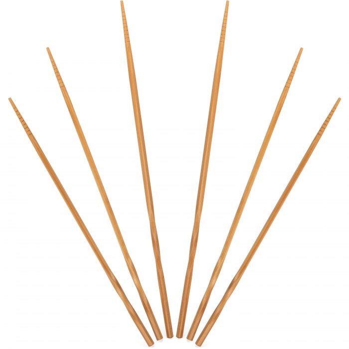 Yosukata Pałeczki Drewniane do Gotowania Zestaw 3 Par 30/33/36 cm Naturalne