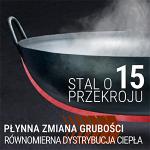 Small Yosukata Wok ze Stali Niebieski 36cm (z okrągłym dnem, wstępnie sezonowany) 