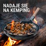 Small Yosukata Wok ze Stali Niebieski 36cm (z okrągłym dnem, niesezonowany) 